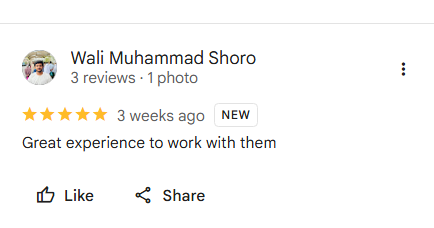 Wali Muhammad Shoro - Verified Review