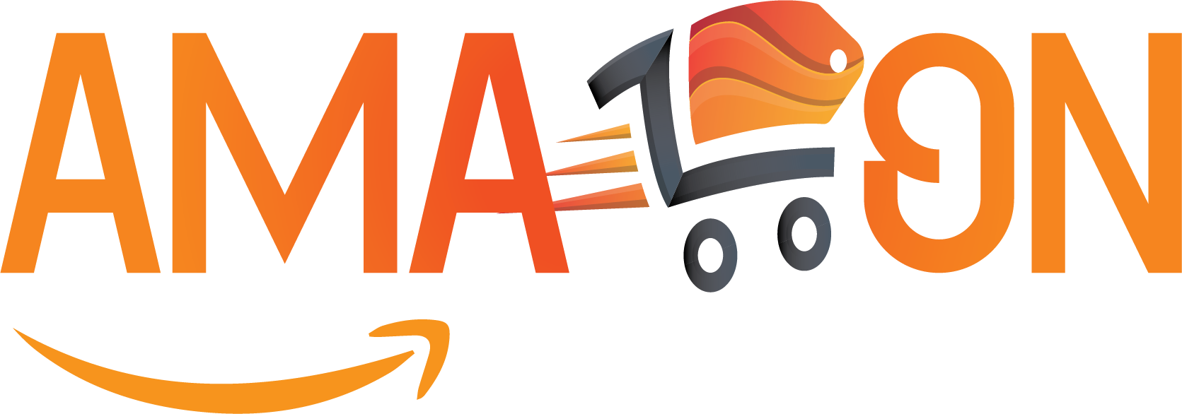 AMAZON FAST SERVICE LOGO white